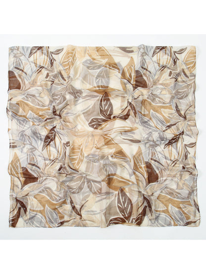 Scarvii – Spring Leaf Print Lightweight Scarf