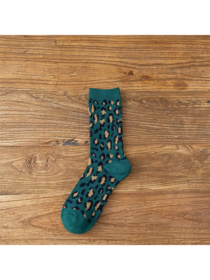 Rufia – Leopard Print Crew Socks