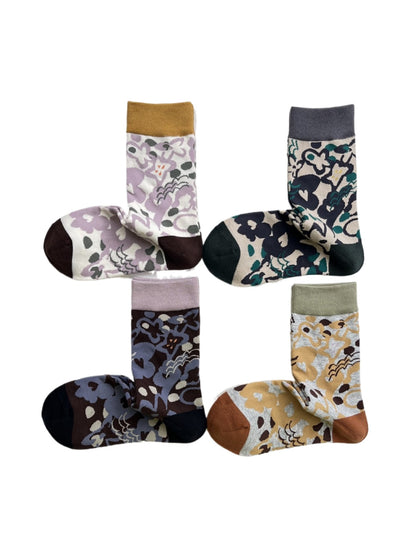 Rufia – Morning Glory Floral Mid-Calf Socks