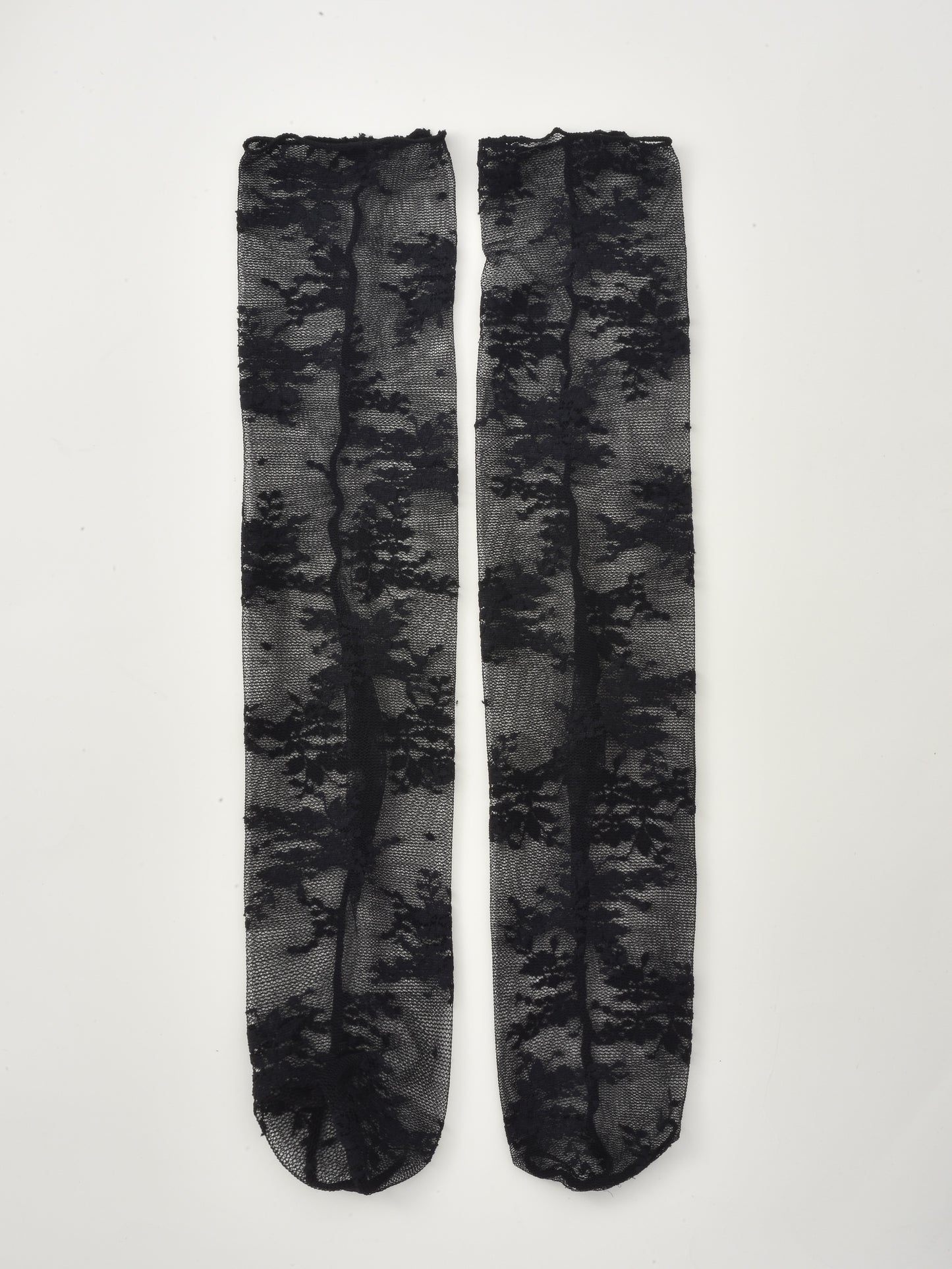 Rufia - Romantic Sheer Lace Crew Socks