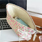 Cosbai Soft Rose Organizer Pouch displayed standing upright