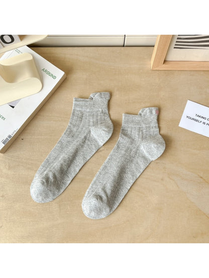 Rufia - Mini Bow Pattern Ribbed Ankle Socks product image 7