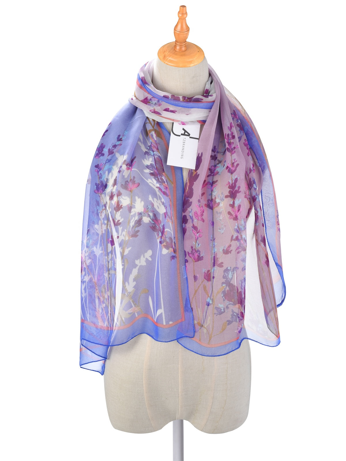 Scarvii - Lily of the Valley Printed Scarf - Versatile & Stylish