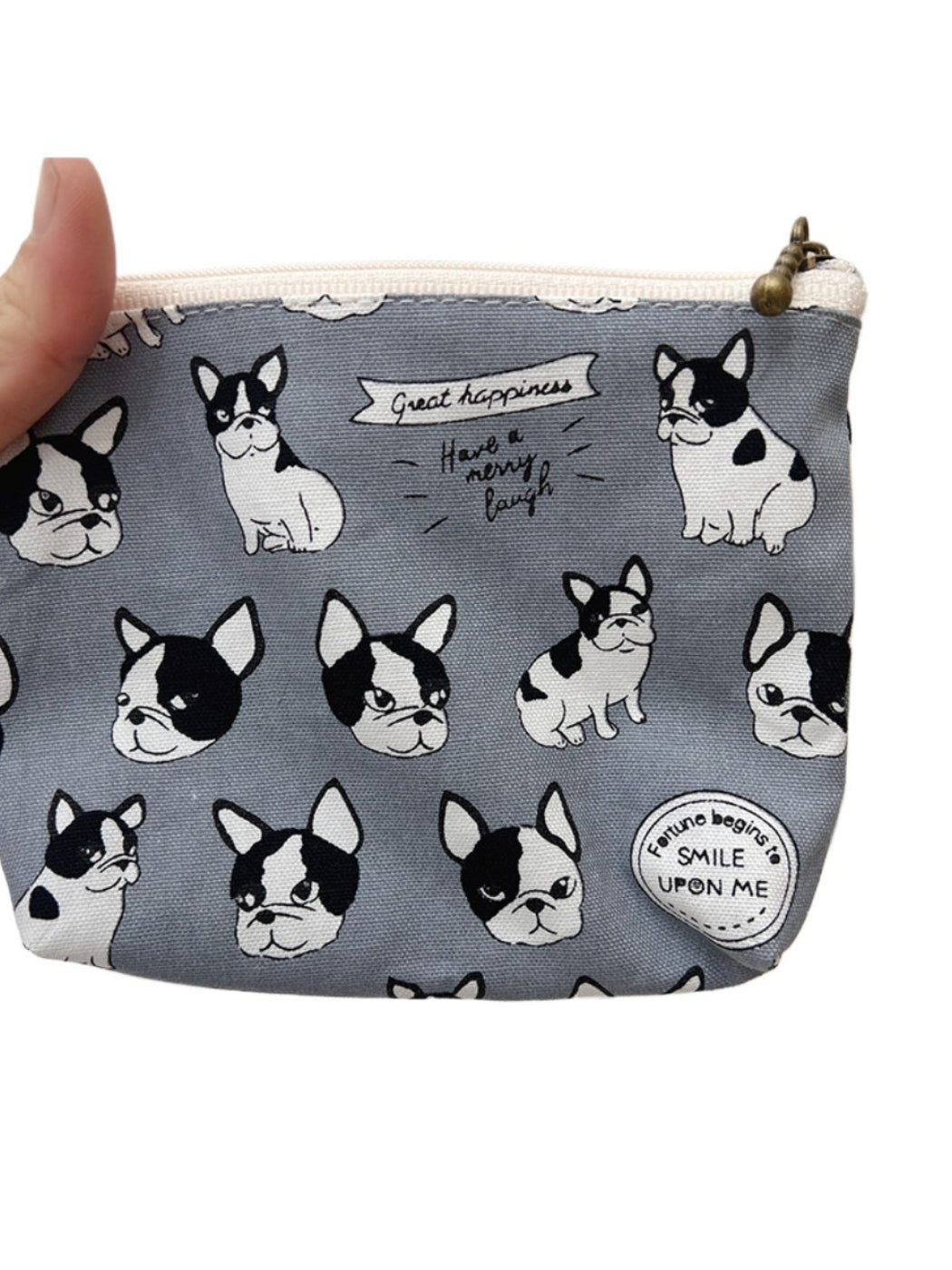 Cosbai cute cartoon coin purse featuring a smiling animal face