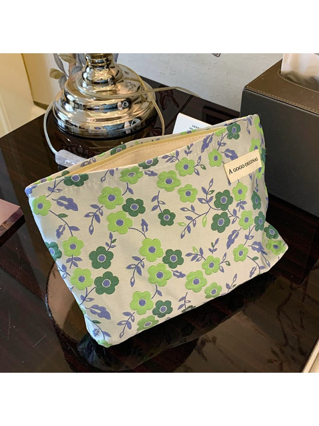 Cosbai - Makeup Bag & Pouch with Floral