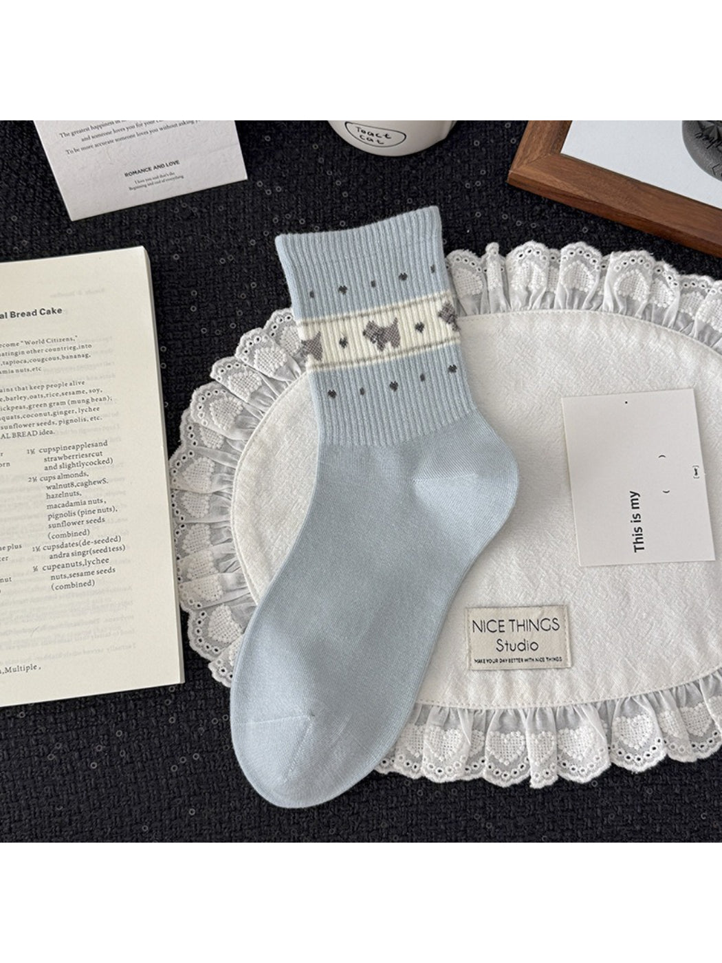 Rufia - Cute Dog Pattern Crew Socks product image 6