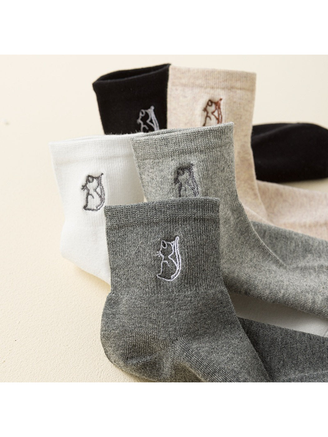 Rufia - Line Art Cat Crew Socks product image 1