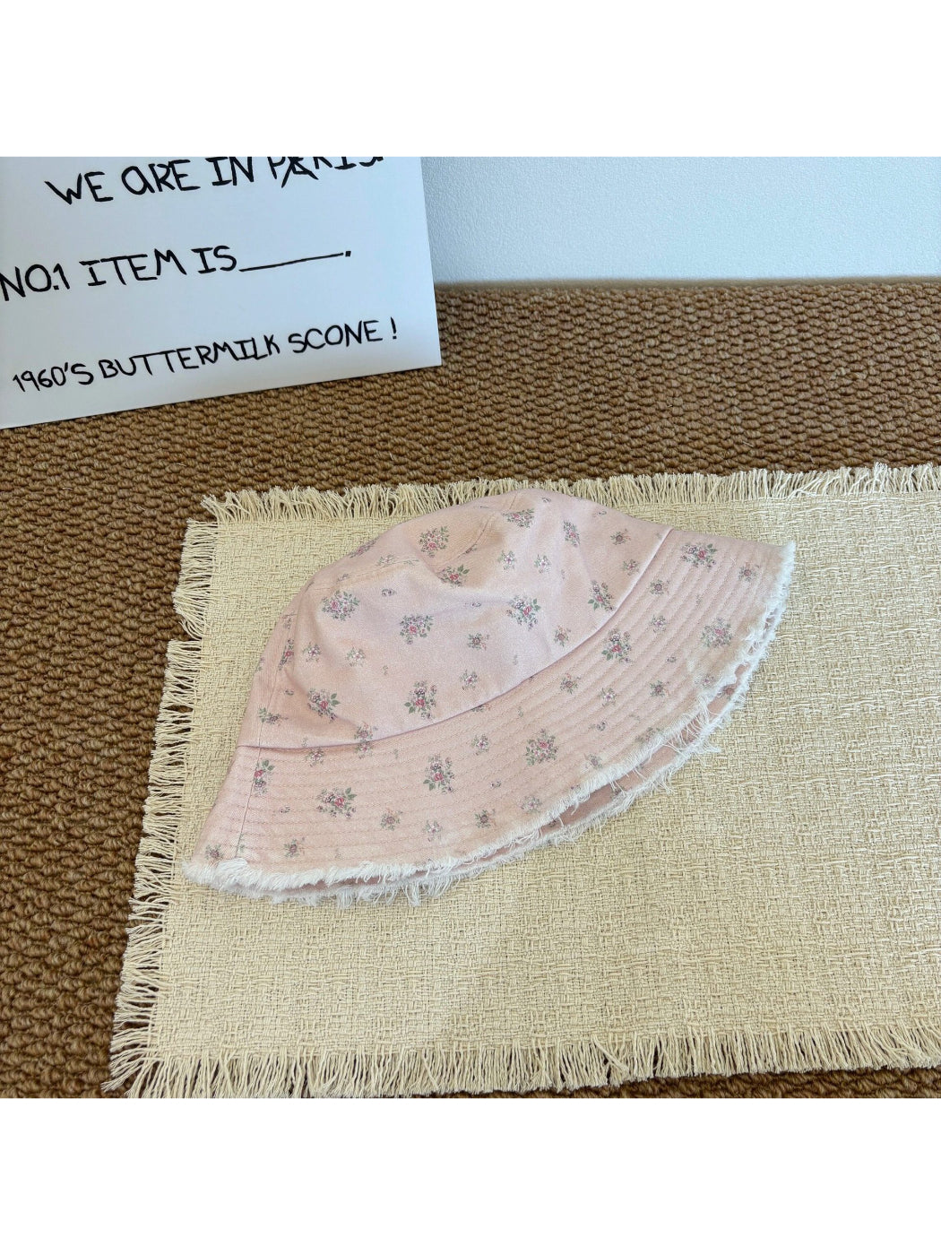 Haila Frayed Edge Summer Bucket Hat product image
