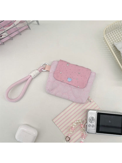Cosbai mini star key pouch bag shown open with keys inside