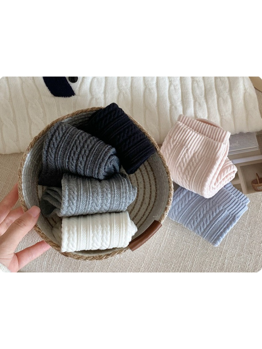 Rufia Textured Knit Crew Socks product image 12