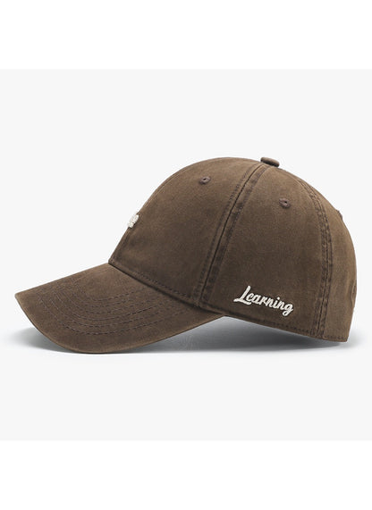 Haila - Casual Letter‑Print Curved‑Brim Baseball Cap