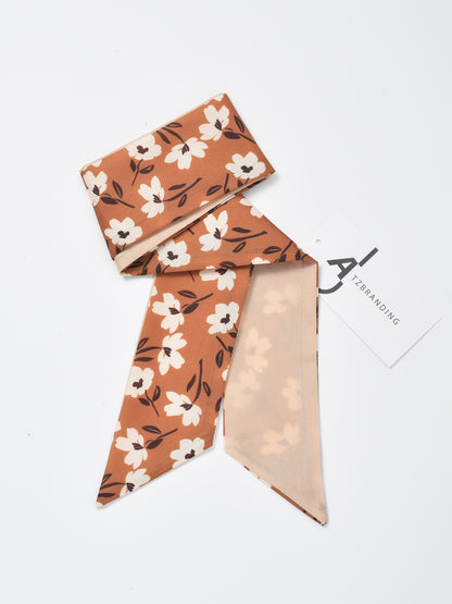 Scarvii - Classic Floral Skinny Scarf