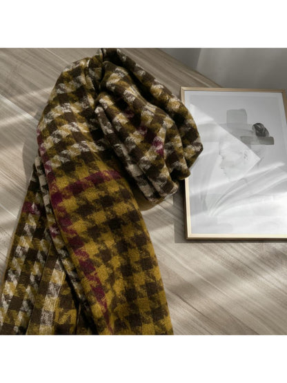 Scarvii - Oversized Houndstooth Winter Scarf