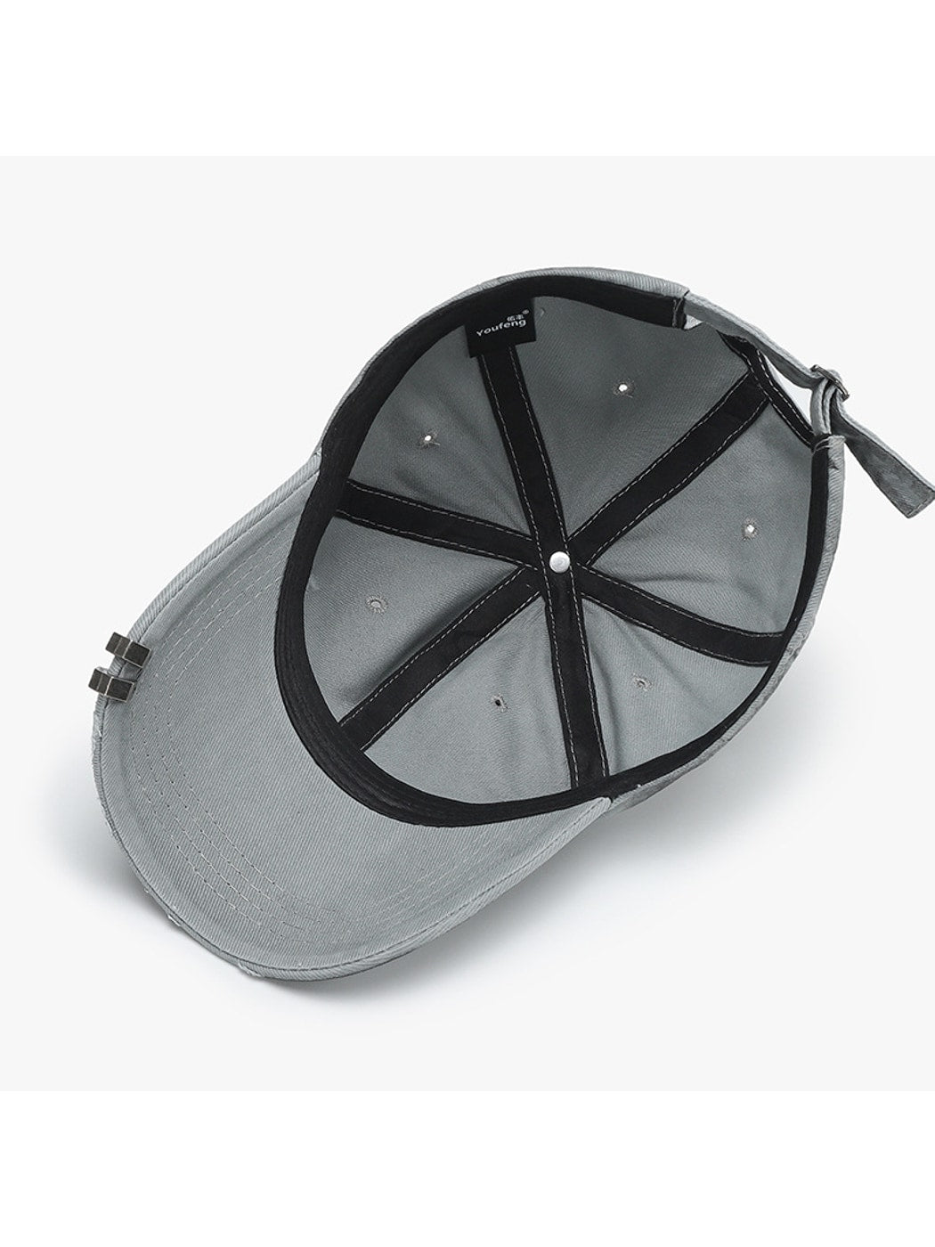 Haila - Distressed Washed Finish Curved Brim BaseballCap