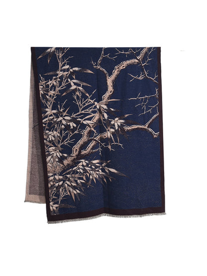 Scarvii - Long Branch Motif Fashion Scarf