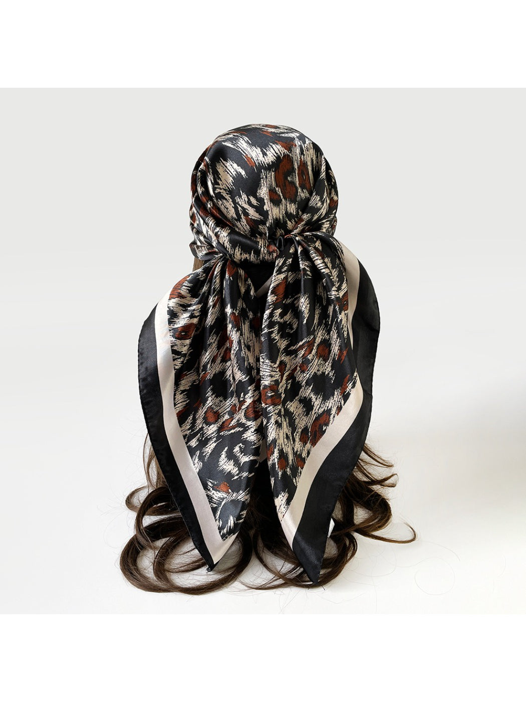 Scarvii - Abstract Leopard Border Square Scarf
