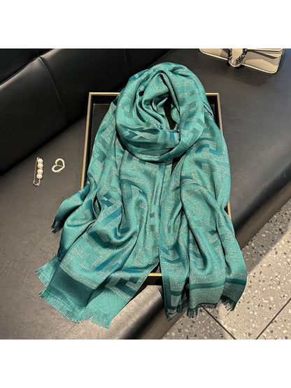 Scarvii - Subtle Geometric Soft Wrap Scarf