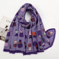 Scarvii - Cute Cartoon Cat Pattern Scarf