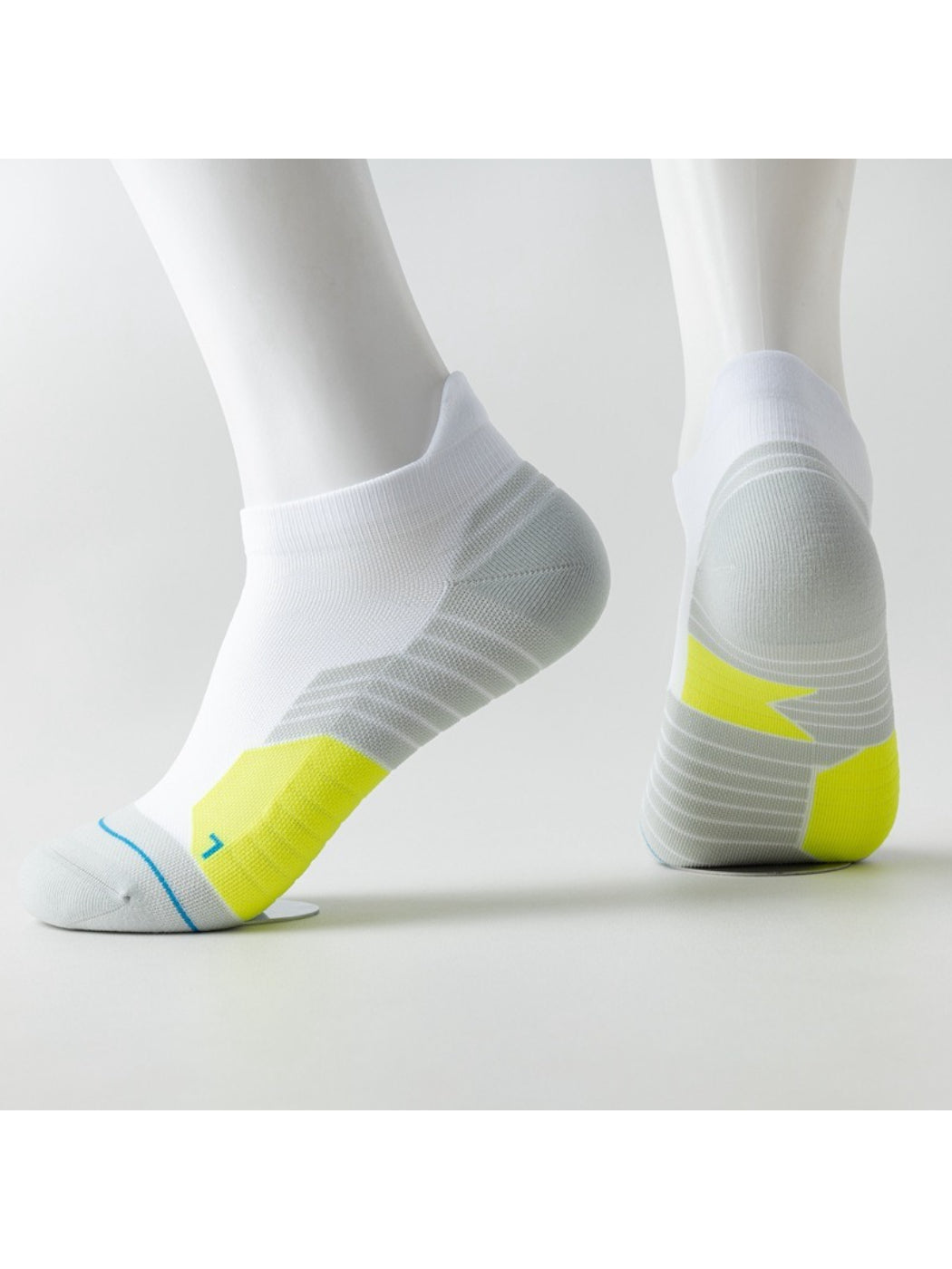 Close-up of Rufia Colour Pop low cut sport sock showing fabric texture and stripes