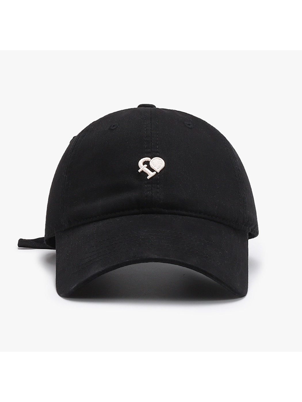 Haila - Curved Brim Letter Detail Baseball Cap