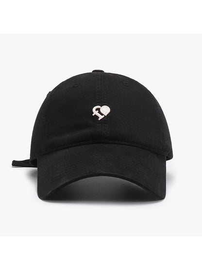 Haila - Curved Brim Letter Detail Baseball Cap