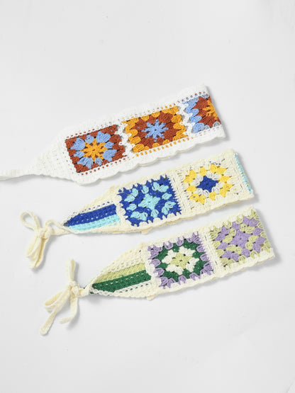 Haila crochet summer headband displayed on a white background