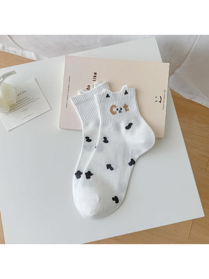 Rufia - Cute Cat Letter Print Everyday Crew Socks product image 6