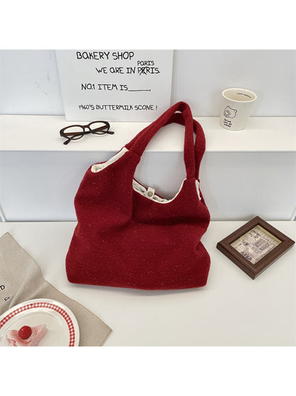 Cosbai - Striped Tote Bag for Women