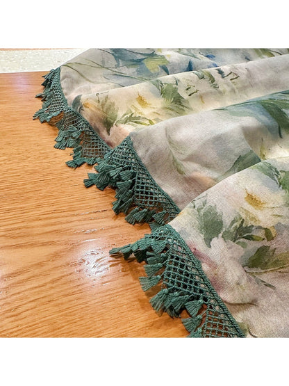 Scarvii - Muted Floral Print Summer Wrap Scarf