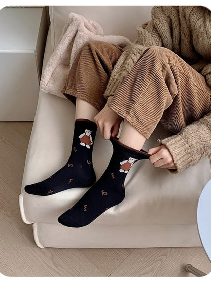 Rufia - Lovely Cartoon-Pattern Winter Socks for Girls