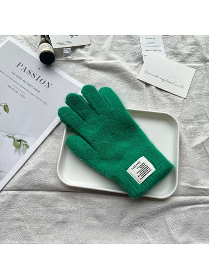 Gloving - Fuzzy Solid-Color Winter Gloves