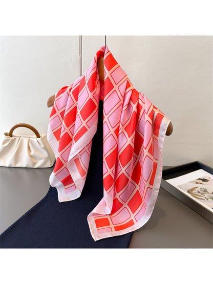 Scarvii - Geometric Block Square Scarf