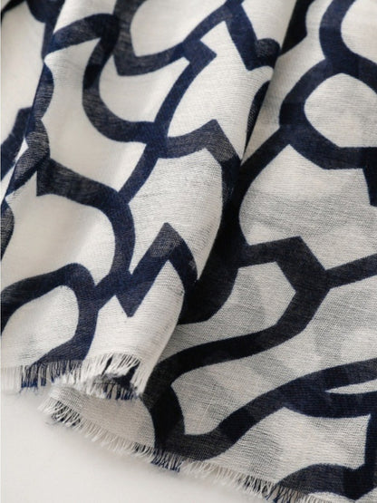Scarvii - Minimalist Geometric Print Scarf & Shawls
