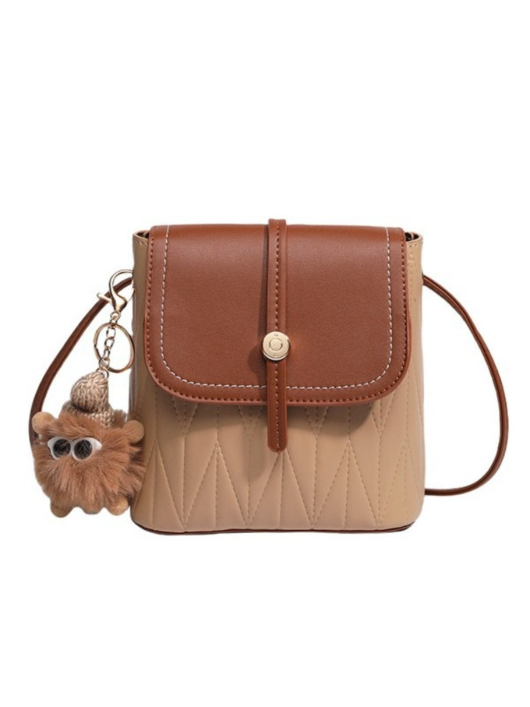 Cosbai - Simple Color-Block Crossbody Bag – Playful & Practical