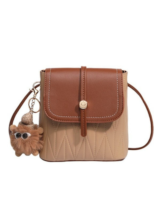 Cosbai - Simple Color-Block Crossbody Bag – Playful & Practical
