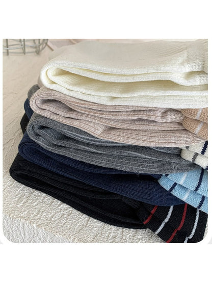 Rufia - Striped Cuff Crew Socks