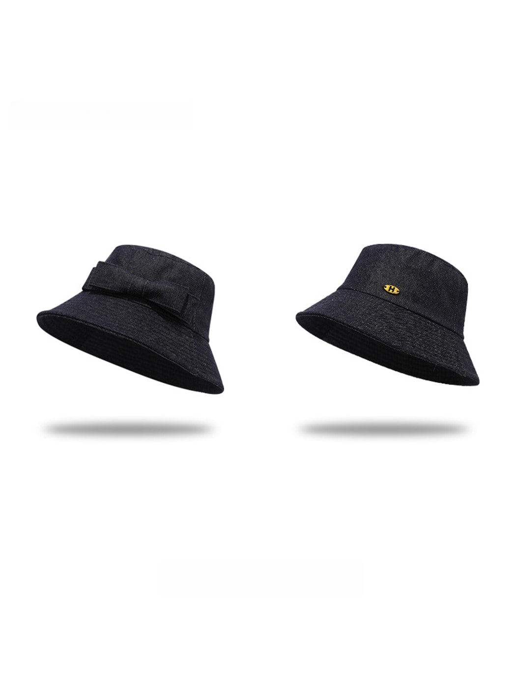 Haila - Bow Detail Flat Top Women's Bucket Hat