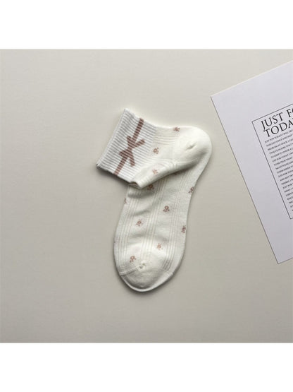 Rufia Mesh Stripe Dot No Show Socks product image