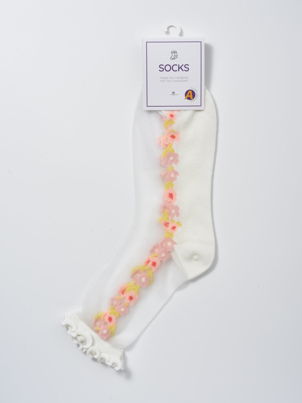 Rufia - Soft Sheer Floral Vine Crew Socks product image 5