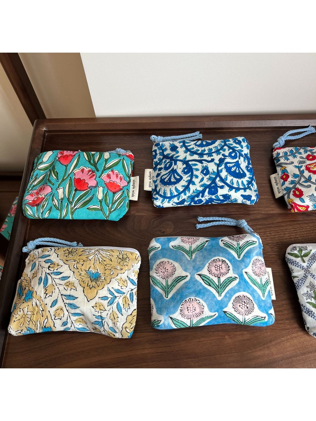 Cosbai - Printed Rectangular Zipper Coin Purse