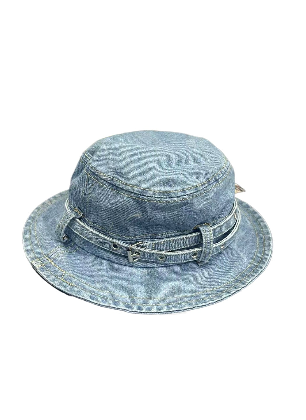 Haila - Belt Detail Wide Brim Bucket Hat