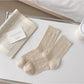 Rufia - Solid Colour Ribbed Crew Socks
