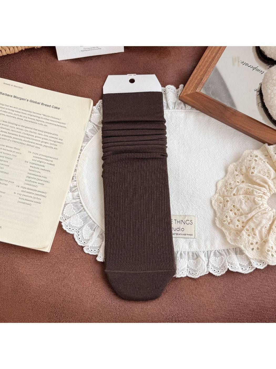 Rufia - Cozy Ribbed Crew Socks