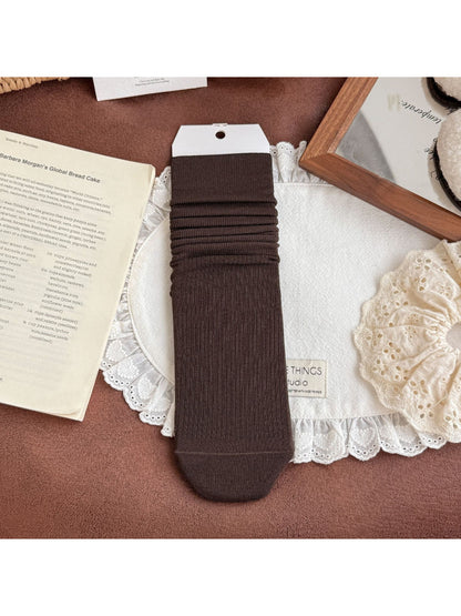 Rufia - Cozy Ribbed Crew Socks