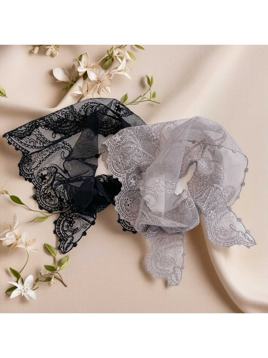 Scarvii - Lace Paisley Decorative Bandana Scarf