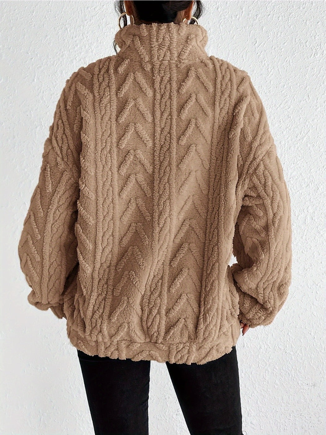 Crosa Casual Zip Pullover Sweatshirt for Women accessory detail view