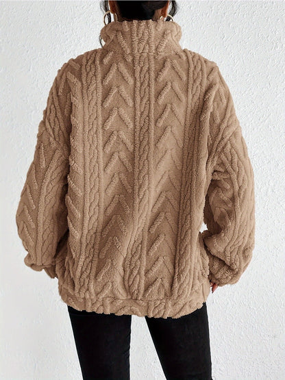 Crosa Casual Zip Pullover Sweatshirt for Women accessory detail view