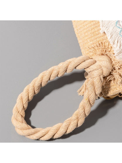 Cosbai - Brown Minimalist Woven Clutch Bag - Boho & Chic