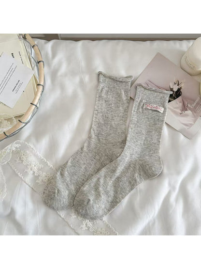 Rufia - Floral Detail Knit Crew Socks product image 7