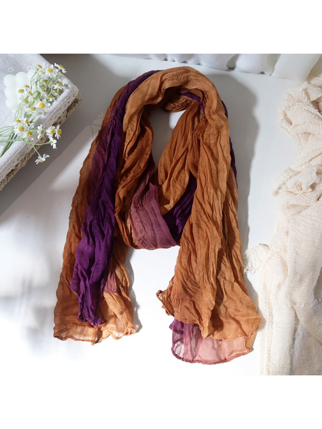 Scarvii - Ombre Crinkle Lightweight Scarf